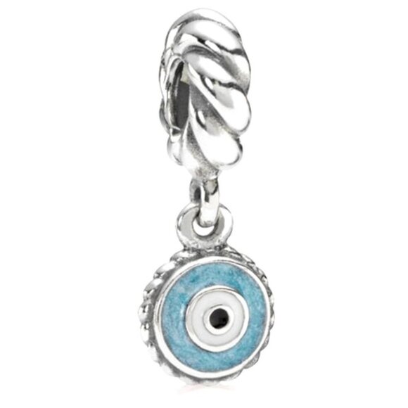 Pandora Evil Eye sterling silver dangle charm-retired - Picture 1 of 4